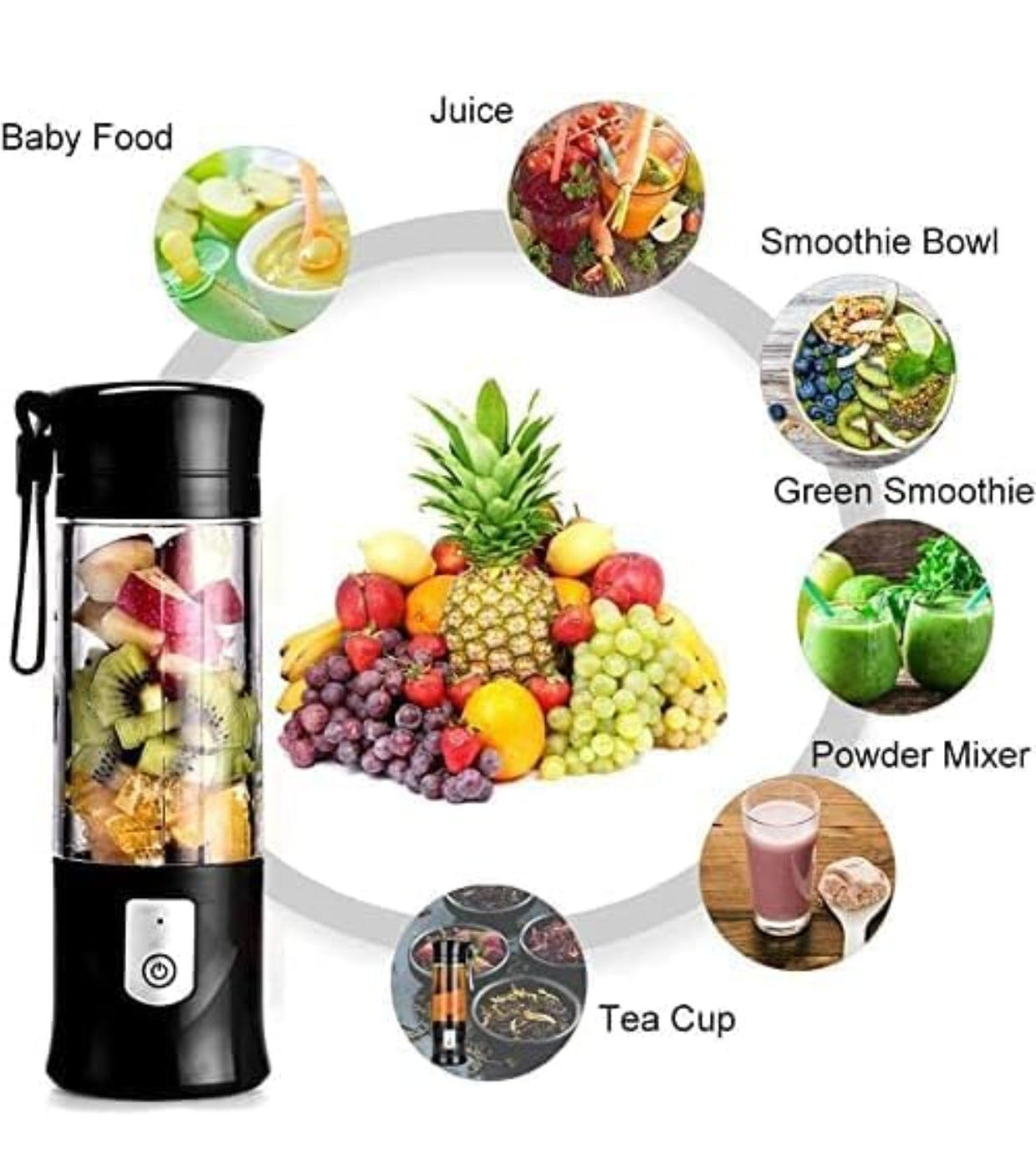 Portable USB juice blender