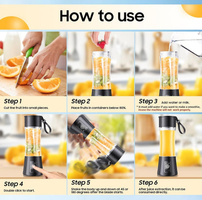 Portable USB juice blender